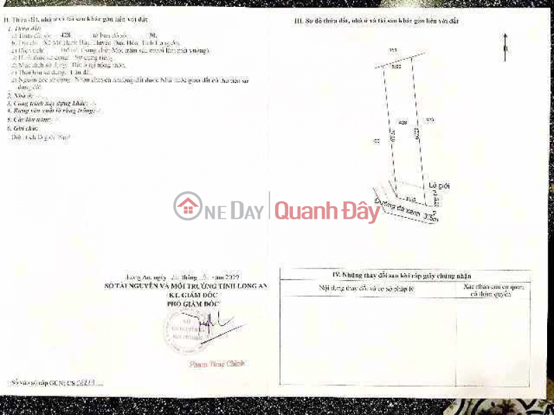 PRIME PLOT OF LAND – MY HANH BAC COMMUNE, PROVINCIAL ROAD 9 Vietnam | Sales đ 1.4 Billion