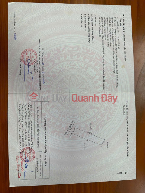 2.1 tỷ 97.6m2 Gần Vinhomes Dương Kinh Zalo 0567222555 _0