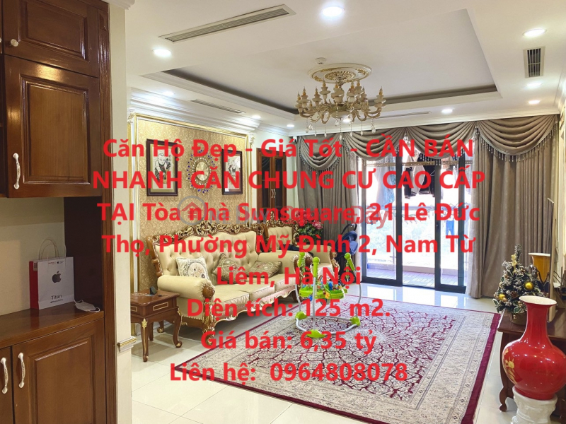 Beautiful Apartment - Good Price - FOR QUICK SALE LUXURY APARTMENT IN Nam Tu Liem, Hanoi Sales Listings