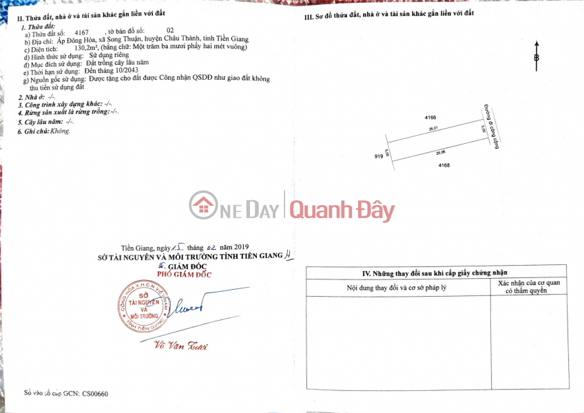 BEAUTIFUL LAND - GOOD PRICE - QUICK SALE 3 Plots of Land in Prime Location at Song Thuan, Chau Thanh, Tien Giang Sales Listings