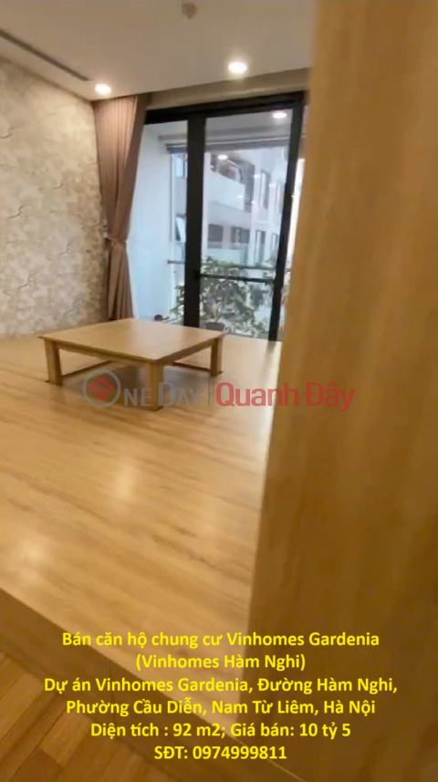 Bán căn hộ chung cư Vinhomes Gardenia (Vinhomes Hàm Nghi) _0