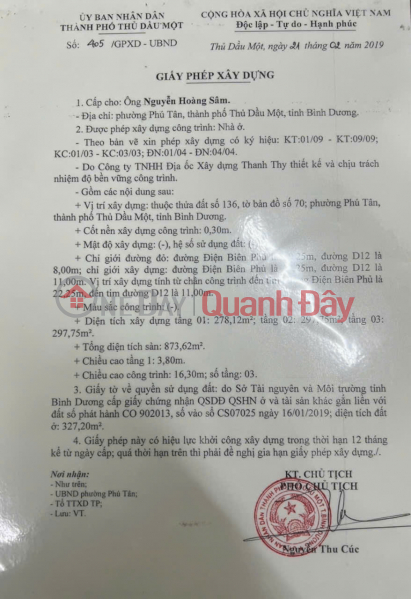 NHÀ ĐẸP – GIÁ TỐT - CHÍNH CHỦ CẦN BÁN NHANH Căn Nhà TẠI P. Phú Tân, TP. Thủ Dầu Một, Bình Dương Việt Nam | Bán | đ 15 tỷ