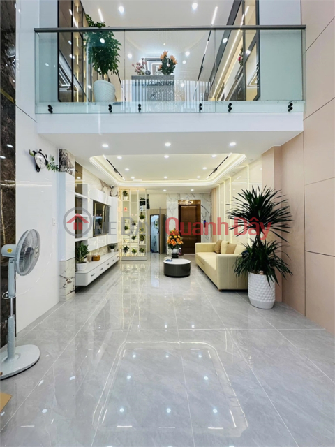 Right at Emart Phan Huy Ich, 6-storey house with elevator, fully furnished, only 8.5 billion _0