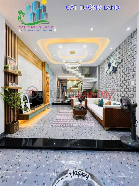 4-storey house for sale -- 6m alley Phan Huy Ich, Ward 14, Go Vap -- Near Tham Luong Canal -- Only 7.6 billion _0