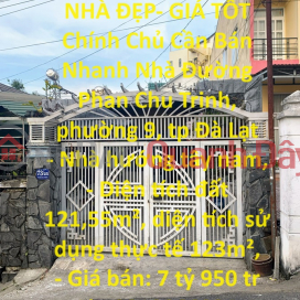 BEAUTIFUL HOUSE - GOOD PRICE For Quick Sale By Owner, Phan Chu Trinh Street House, Ward 9, Da Lat City _0