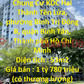 Cần Bán GẤP Căn Chung Cư Hai Thành Tên Lửa View Đẹp tại quận Bình Tân, TPHCM _0