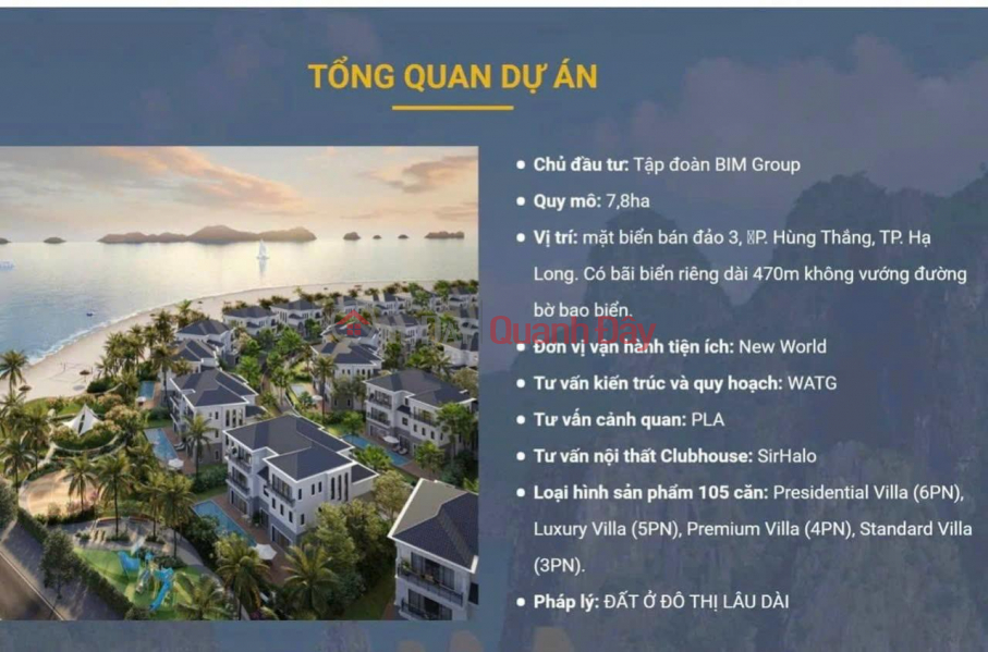 Property Search Vietnam | OneDay | Nhà ở Niêm yết bán MỞ BÁN Chung Cư Cao Cấp View Biển Dự Án CRYSTAL HOLIDAYS HARBOUR VÂN ĐỒN - Everland Group