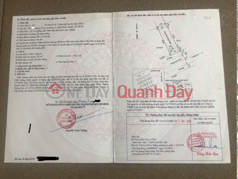 HOUSE IN GOOD LOCATION - PREFERENTIAL PRICE Owner QUICKLY SELLS HOUSE On Dang Thuy Tram Street, Ward 13, Binh Thanh, HCM _0