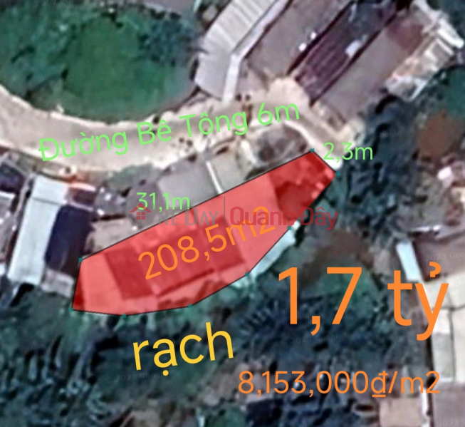 Selling a plot of land with a house in the town center for 1.7 billion Sales Listings