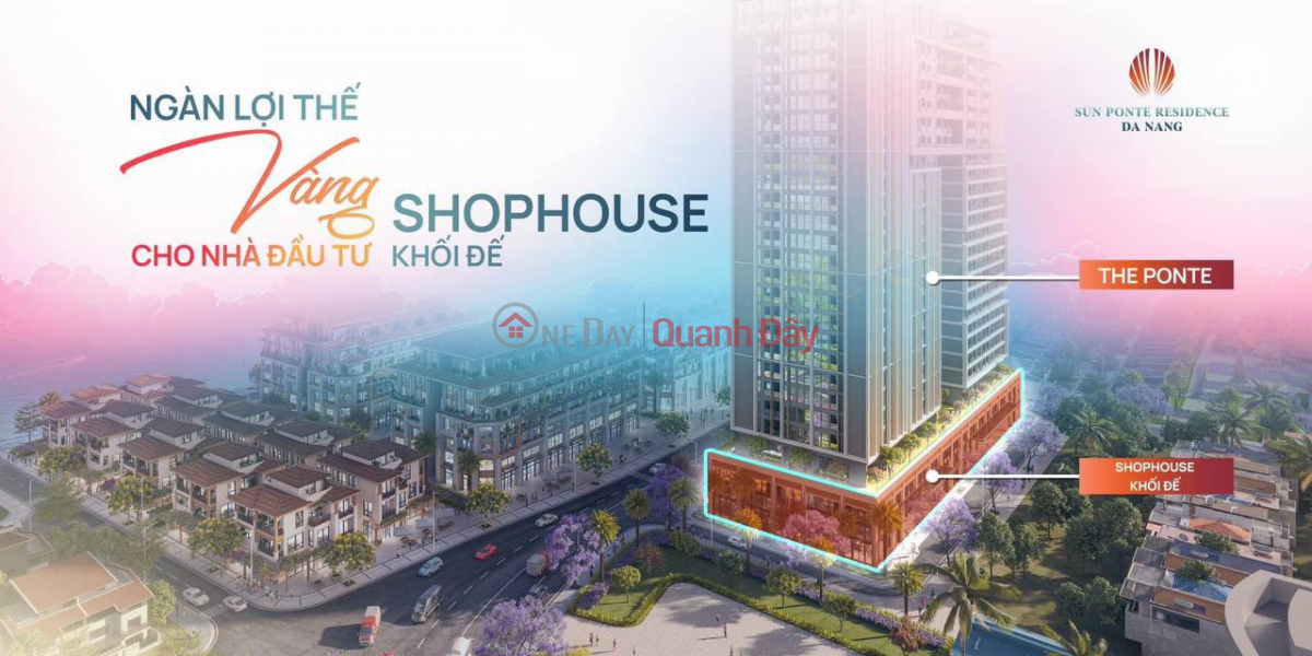 Property Search Vietnam | OneDay | Văn phòng / Bất động sản Thương mại, Niêm yết bán, Shophouse khối đế Sun Ponte Residence Đà Nẵng