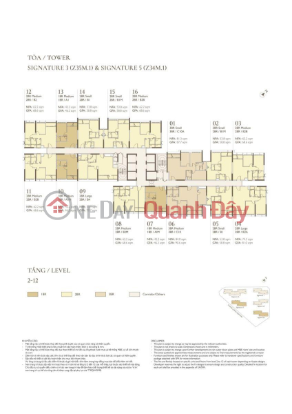 Property Search Vietnam | OneDay | Nhà ở | Niêm yết bán, GIÁ TỐT NHẤT thị trường - 2N2WC, 58m2, S5 tầng trung tại LUMI HANOI giá 4 tỷ