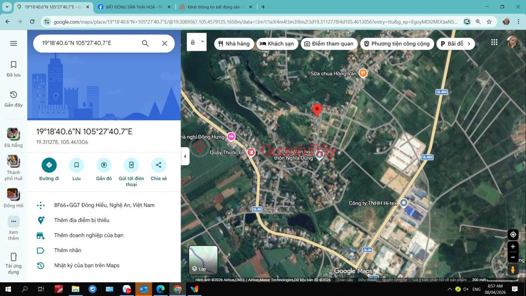 NGÂN HÀNG ĐẤU GIÁ TẠI XÃ ĐÔNG HIẾU, NGHỆ AN GIÁ 2.565 TỶ- Thị xã Thái Hòa, Nghệ An cũ Niêm yết bán