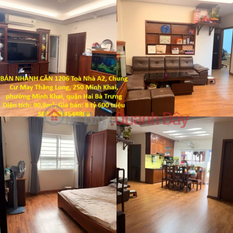 OWNER NEEDS TO QUICKLY SELL APARTMENT 1206, Building A2, May Thang Long Apartment Complex _0