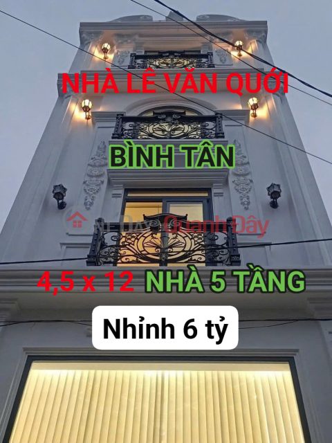 NHÀ MẶT TIỀN HẺM 6M KINH DOANH - LÊ VĂN QUỚI - BÌNH TÂN - NHỈNH 6 TỶ _0