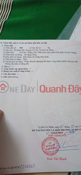 ĐẤT ĐẸP - GIÁ TỐT - CHÍNH CHỦ Cần Bán Lô Đất Tại Xã Bình Mỹ, Huyện Củ Chi, Thành Phố Hồ Chí Minh. Niêm yết bán