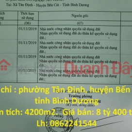 BEAUTIFUL LAND - GOOD PRICE - Need to Sell Land Lot Quickly In Ben Cat District, Binh Duong Province _0