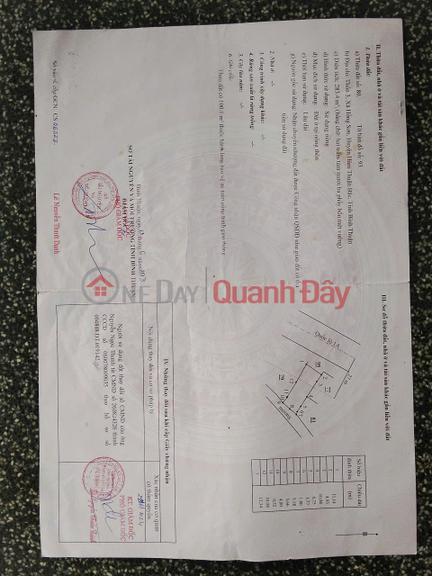 Bán 283,4m2 Đất Thổ Cư Mặt Tiền Quốc Lộ 1A, Thôn 3, Xã Hồng Sơn, Hàm Thuận Bắc, Bình Thuận _0