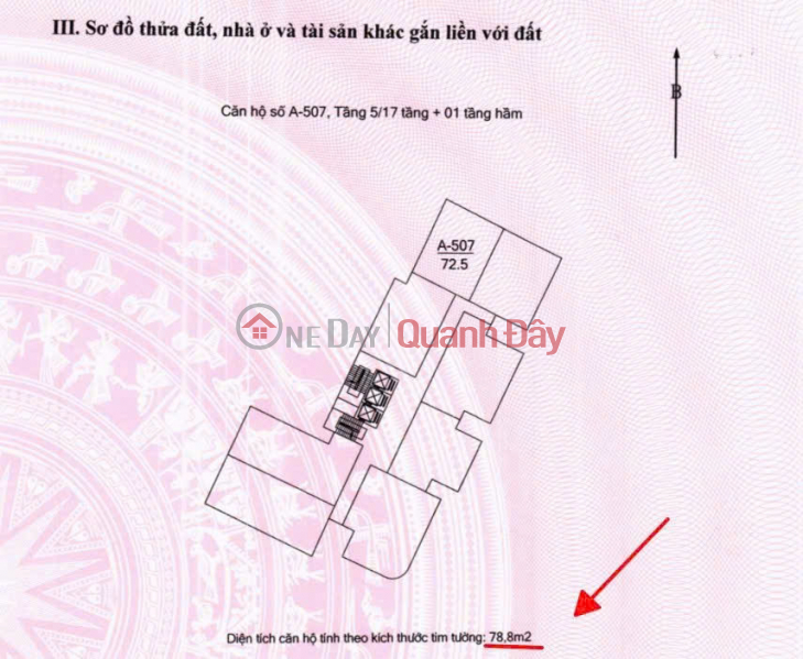 đ 4.6 Billion | Owner needs to sell an apartment in Cau Buou New Urban Area - Beautiful corner unit - 2 balconies - 2 bedrooms, 72.5m2