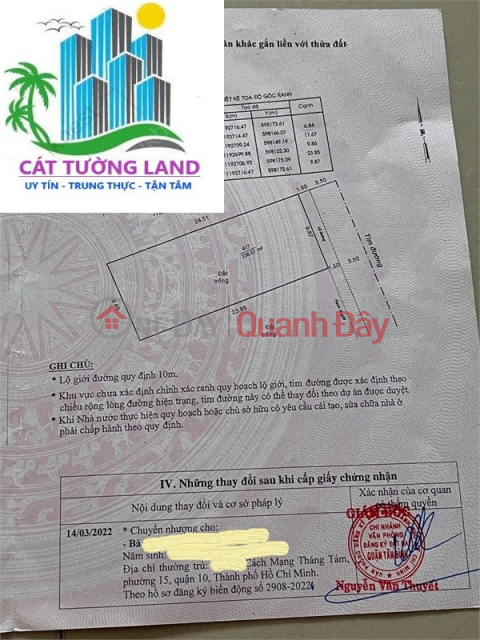 BÁN LÔ ĐẤT XÂY BIỆT THỰ 10x24M – HẺM 10M CÓ VỈA HÈ – NI SƯ HUỲNH LIÊN, TÂN BÌNH _0