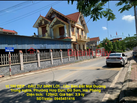 GOOD LOCATION - PROFITABLE INVESTMENT - Land for Sale on Trung Nghia Street, Hop Duc Ward, Do Son, Hai Phong _0