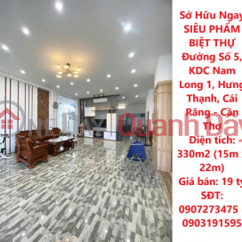 Sở Hữu Ngay SIÊU PHẨM BIỆT THỰ Đường Số 5, KDC Nam Long 1, Hưng Thạnh, Cái Răng - Cần Thơ _0