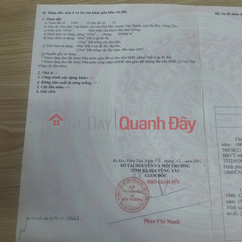 OWNER NEEDS TO SELL QUICKLY A PLOT OF LAND IN VAN HANH AREA, TUESDAY STREET, PHU MY WARD, HO CHI MINH CITY _0