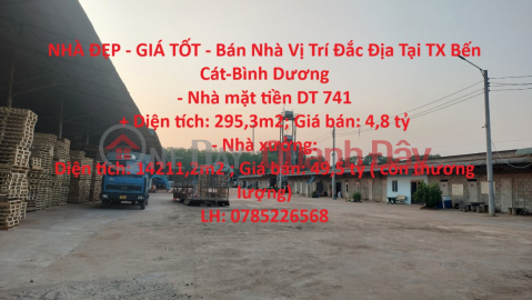 NHÀ ĐẸP - GIÁ TỐT - Bán Nhà Vị Trí Đắc Địa Tại TX Bến Cát-Bình Dương _0