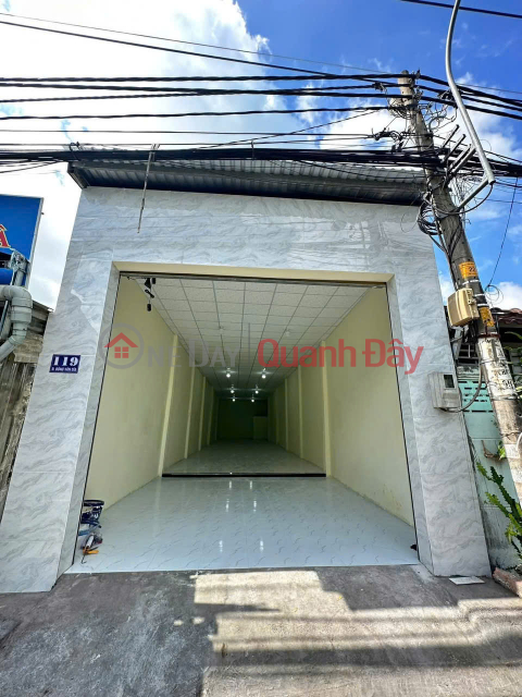 Owner selling a newly built mini warehouse with frontage on Bong Van Dia Street - Truck access, good for business. _0