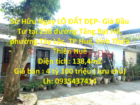 Own a BEAUTIFUL LOT - Investment Price in Hue City, Thua Thien Hue Province _0