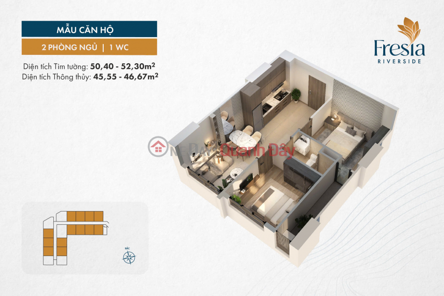 Fresia riverside riverside apartment with quick profit, phase 1 investment price F0 investor Sales Listings