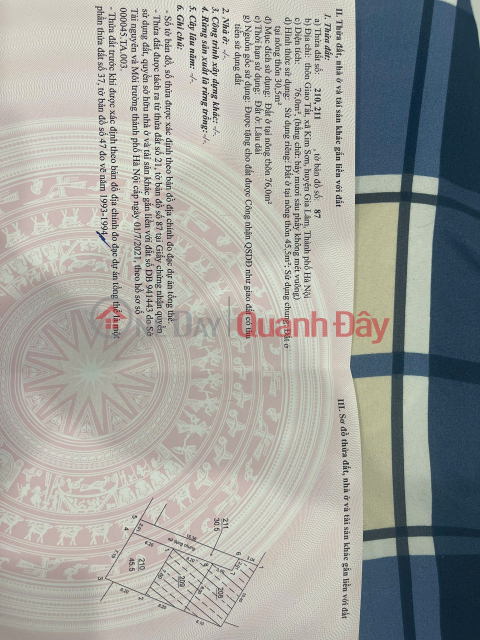 BÁN ĐẤT ĐẸP TẠI KIM SƠN – LỆ CHI, GIA LÂM – 45.5 m2 GIÁ NHỈNH 2.X TỶ _0