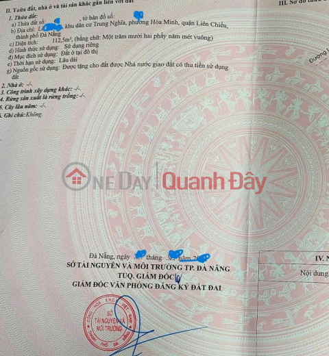 ĐẤT MẶT TIỀN ĐƯỜNG 10,5m GẦN NGAY BẾN XE ĐÀ NẴNG _0