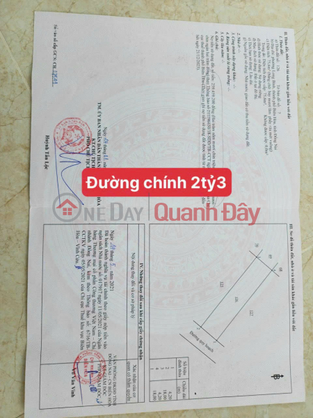 Property Search Vietnam | OneDay | Nhà ở Niêm yết bán Hạ giá bán rẻ lô đất TĐC Long Bình đối diện công viên chỉ 1ty9 còn bớt