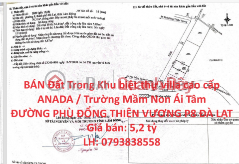 BÁN Đất Trong Khu biệt thự villa cao cấp ANADA / Trường Mầm Non Ái Tâm _0