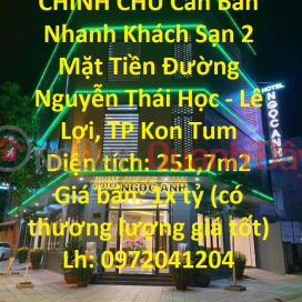 CHÍNH CHỦ Cần Bán Nhanh Khách Sạn 2 Mặt Tiền Đường Nguyễn Thái Học - Lê Lợi, TP Kon Tum _0