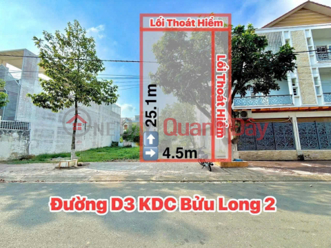 Bán lô đất đẹp, KDC Bửu Long, vị trí đẹp, diện tích lớn giá rẻ _0