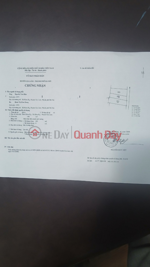 NHÀ ĐẸP- GIÁ TỐT CHÍNH CHỦ BÁN NHANH CĂN NHÀ tại xã Gia Lâm, tp Hà Nội _0