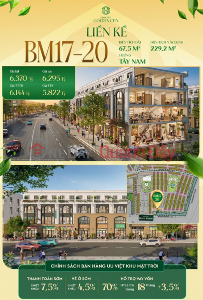 NHÀ PHỐ VIEW SÔNG - Giãn xây 18 tháng - Chỉ hơn 1 tỷ sở hữu lâu dài tại Dương Kính, Hải Phòng Niêm yết bán