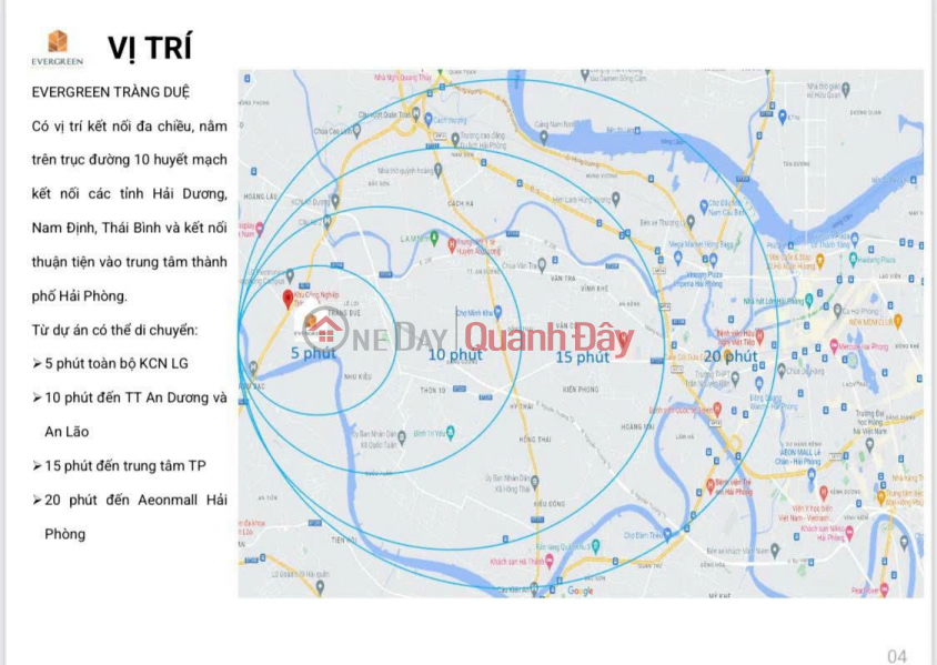 Property Search Vietnam | OneDay | Nhà ở Niêm yết bán 1 KĐT hiện đại và đồng bộ. sản phẩm mới được mang tên “ EVERGREEN TRÀNG DUỆ” AN DƯƠNG – HẢI PHÒNG.