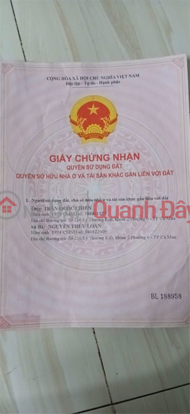 BEAUTIFUL LAND - CHEAP PRICE - Owner Quickly Sells 2-Front Land Lot in Ward 6, CA MAU City Sales Listings