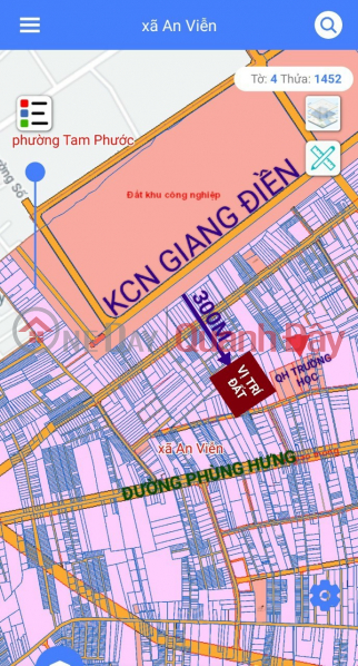 ₫ 1.58 Billion Land for sale near Giang Dien Industrial Park