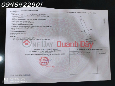 Land for sale in Loc Thanh, Loc Ninh, Binh Phuoc, Super Cheap Price 550 Million, 1016.7m2 _0