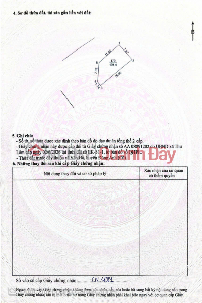 Property Search Vietnam | OneDay | Residential | Sales Listings, OWNER - URGENT SALE OF RESIDENTIAL LAND PLOT (CORNER PLOT) - GOOD PRICE - Located in Thu Lam Commune, Dong Anh District, Hanoi