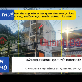 House for rent on Le Sat Street, Tan Phu District, 50m², 4 floors, 25 million VND. _0