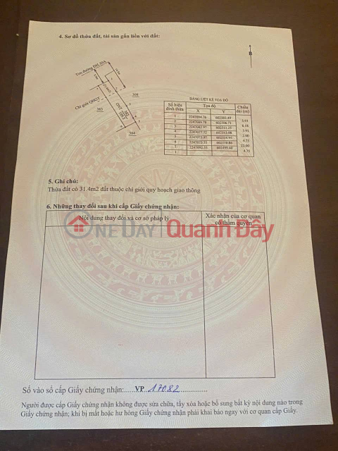 Land plot for sale, 109.3m2, located on Road 34H - Nam Hai, Tien Hai. _0