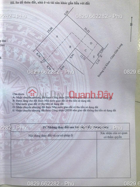 Bán đất thổ cư 547m2 Sổ Hồng, Tân Khánh Đông Sa Đéc, Đồng Tháp. Giá 2.6 tỷ, Hướng ĐN. _0