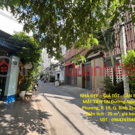 BEAUTIFUL HOUSE – GOOD PRICE – NEED TO SELL 2-FACADE HOUSE ON Nguyen Ngoc Phuong Street, Ward 19, Binh Thanh District, HCM _0