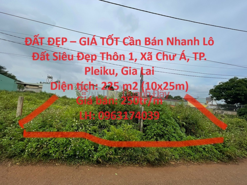 BEAUTIFUL LAND - GOOD PRICE For Quick Sale Super Nice Land Lot, 40m from National Highway 19, Pleiku Sales Listings