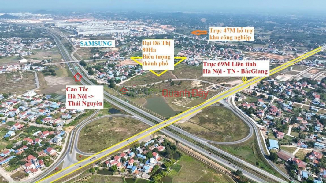 Land plots with red books in Pho Yen City, Thai Nguyen - right next to the largest Samsung Industrial Park in Vietnam | Vietnam Sales | đ 4.86 Billion