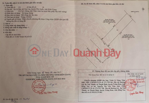 OWNER NEED TO SELL Quick Land Lot At Cua Can - Phu Quoc - Kien Giang _0